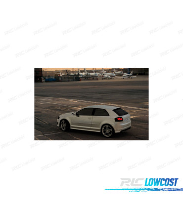 FEUX ARRIÈRE POUR AUDI A3 8P 03-09 CARDNA FULL LED NOIR FUMÉ