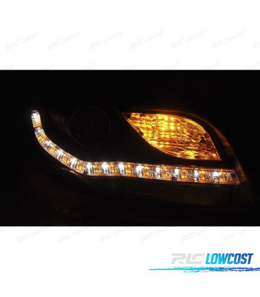 PHARES POUR AUDI A4 B7 04-08 CHROMÉ