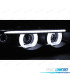 PHARES POUR BMW E38 94-01 ANGEL EYES LED NOIR