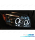 PHARES POUR DODGE CALIBER 06-12 ANGEL EYES LED CHROMÉ