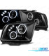 PHARES FORD MUSTANG 04-09 ANGEL EYES LEDS NOIR
