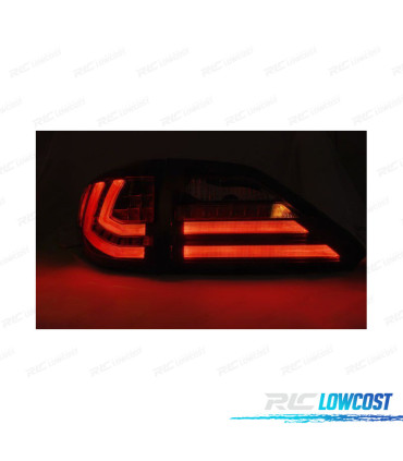 FEUX ARRIÈRE LEXUS RX III 350 09-12 LED DYNAMIQUES ROUGES FUMÉ