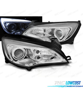 PHARES OPEL ASTRA J 10-15 TUBE LED CHROMÉ