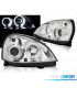 PHARES POUR RENAULT CLIO II 01-0 ANGEL EYES CCFL CHROMÉ