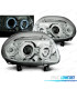 PHARES POUR RENAULT CLIO I 98-01 ANGEL EYES CHROMÉ