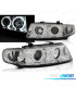 PHARES SEAT LEON TOLEDO 99-04 ANGEL EYES CCFL DAYLIGHT FOND CHROMÉ