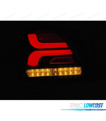 FEUX ARRIÈRE SUZUKI SWIFT 17- LED BAR DYNAMIQUES NOIR FUMÉ