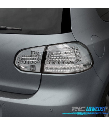 FEUX ARRIÈRE POUR VOLKSWAGEN VW GOLF 6 08-12 FULL LED CHROMÉ