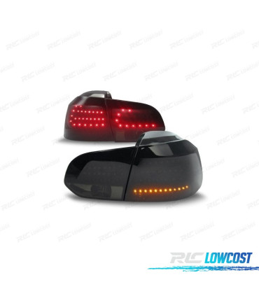 FEUX ARRIÈRE VOLKSWAGEN VW GOLF 6 08-12 FULL LED FUMÉ