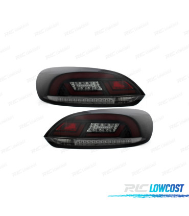 FEUX ARRIÈRE VOLKSWAGEN VW SCIROCCO III 08-14 LITEC NOIR FUMÉ