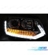 PHARES VW T5 10-15 TRU DRL LOOK POUR VOLKSWAGEN VW T6 CLIGNOTANTS LED DYNAMIQUES CHROMÉ