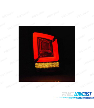 FEUX ARRIÈRE POUR VOLKSWAGEN VW T5 10-15 2P FULL LED ROUGE CLAIR