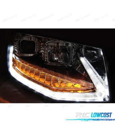 PHARES VOLKSWAGEN VW T6 15-19 TRU DRL AVEC CLIGNOTANTS À LED DYNAMIQUES CRISTAL