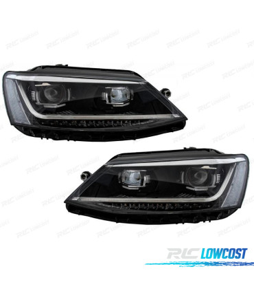 PHARES VOLKSWAGEN VW JETTA MK6 2011 2017 DRL CLIGNOTANTS LED DYNAMIQUES