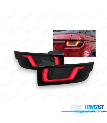 FEUX ARRIÈRE RANGE ROVER EVOQUE CLIGNOTANTS LED DYNAMIQUES FUMÉ