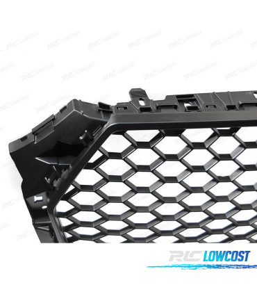 CALANDRE AUDI A4 B9 15-19 LOOK RS NOIR MAT