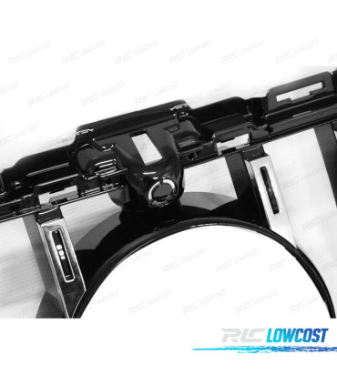 CALANDRE MERCEDES CLASSE C W205 18-21 LOOK GTR NOIR CHROMÉ