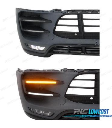 PARE CHOCS FRONTAL PORSCHE MACAN 14-17 LOOK TURBO