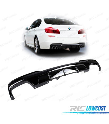 DIFFUSEUR BMW F10 F11 10- LOOK M PERFORMANCE NOIR BRILLANT