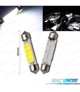 AMPOULES LED C5W C10W 6500K 12SMD 41 42MM
