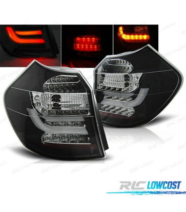 FEUX ARRIÈRE BMW SÉRIE 1 E81 E87 04-07 LED BAR BLACK