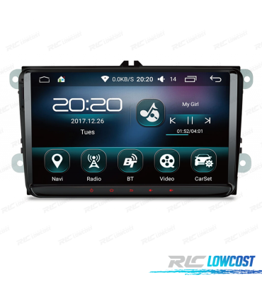 RADIO GPS ANDROID 10 QUAD CORE 16GB ROM 9''