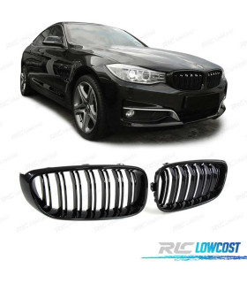 DOUBLE CALANDRE BMW SÉRIE 3 GT F34 13-18 LOOK M4 NOIR BRILLANT