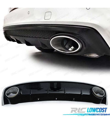 DIFFUSEUR AUDI A4 B8 11-15 LOOK RS4 DOUBLE SORTIE