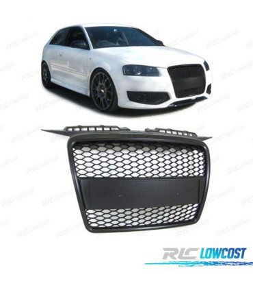 CALANDRE AUDI A3 8P 8PA 05-08 LOOK RS3 NOIR