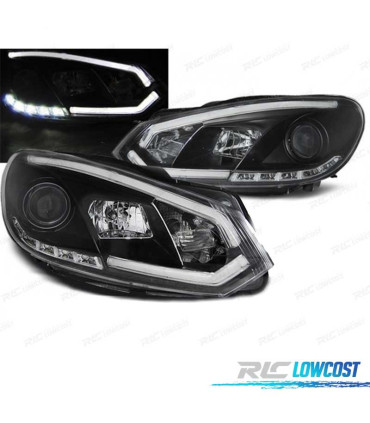PHARES VOLKSWAGEN VW GOLF 6 08-12 TUBE LIGHT FOND NOIR