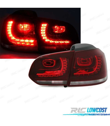 FEUX ARRIÈRE VOLKSWAGEN VW GOLF 6 08-12 LED ROUGE CLAIR