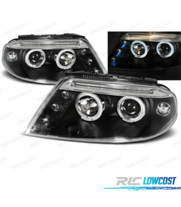 PHARES VOLKSWAGEN VW PASSAT 3BG 00-05 ANGEL EYES NOIR