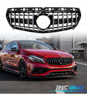 CALANDRE MERCEDES A W176 12-15 GTR NOIR CHROMÉ A45 GT-R PANAMERICAN