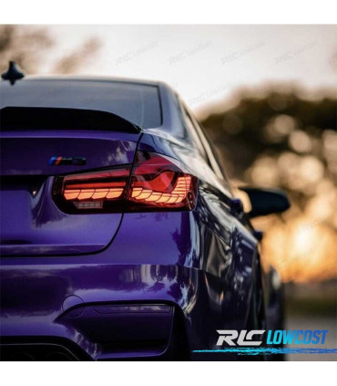 FEUX ARRIÈRE BMW F30 LIGHT BAR OLED FULL LED ROUGE
