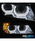 PHARES XÉNON AFS ANGEL EYES U 3D LED POUR BMW E90 E91 08-12 FOND CHROMÉ