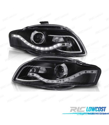 PHARE AUDI A4 B7 04-08 DAYLIGHT DRL FOND NOIR