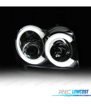 PHARES JEEP GRAND CHEROKEE 05-08 LED DAYLIGHT CHROMÉ