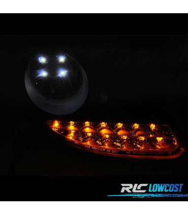 PHARES PORSCHE BOXSTER 986 CARRETA 911 996 96-04 DAYLIGHT LED NOIR