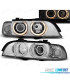 PHARES BMW E39 95-03 ANGEL EYES XENON D2S H7 CHROMÉ