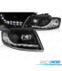 PHARES AUDI A4 B6 00-04 FEUX DE JOUR À LED FOND NOIR