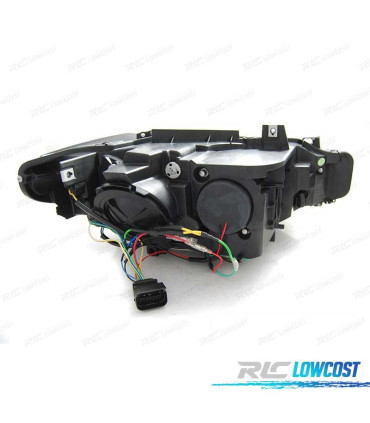 PHARES BMW F30 F31 LCI 15-19 LUMIÈRE DIURNE LED DRL NOIRS