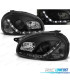 PHARES LED DAYLIGHT OPEL CORSA B 93-00 FOND NOIR