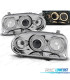 PHARES VOLKSWAGEN VW GOLF 3 91-97 ANGEL EYES CHROMÉ + CLIGNOTANT
