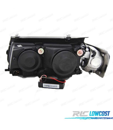 PHARES VOLKSWAGEN VW PASSAT B5 3B 96-00 ANGEL EYES CCFL CHROMÉ