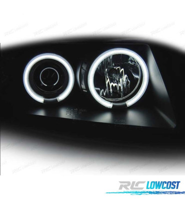 PHARES VOLKSWAGEN VW PASSAT B5 3B 96-00 ANGEL EYES CCFL NOIR