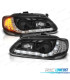 PHARES RENAULT MEGANE SCENIC 96-99 LED DAYLIGHT FOND NOIR