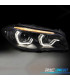 PHARES BMW F10 F11 10-13 XENON AFS 3D ANGEL EYES LED DRL DYNAMIQUE NOIR