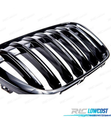 CALANDRES BMW X1 F48 15-19 NOIR BRILLANT