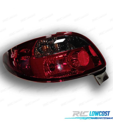 FEUX ARRIÈRE PEUGEOT 206 98-09 ROUGE GRIS