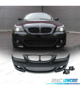 PARE CHOCS FRONTAL BMW E60 E61 03-07 LOOK M5 PDC SRA + ANTIBROUILLARD PDC